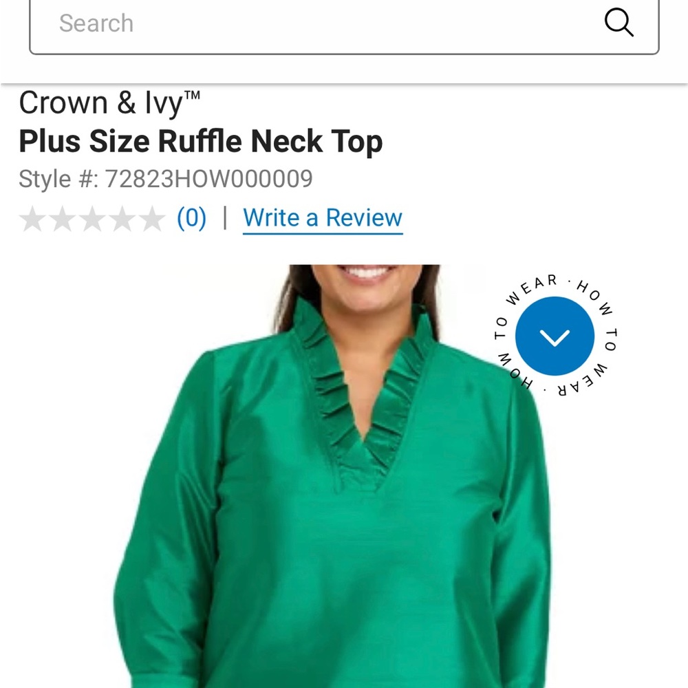 BNWT Crown and Ivy plus size top!